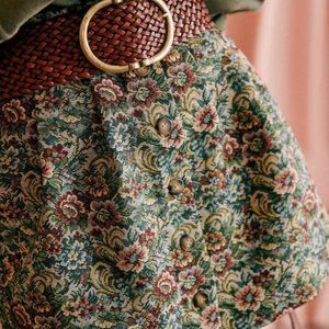 Sezane Chicago Skirt in Floral Jacquard - Size 36